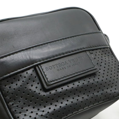 Bottega Veneta Leggero Shoulder Bag/Pochette In Black Leather
