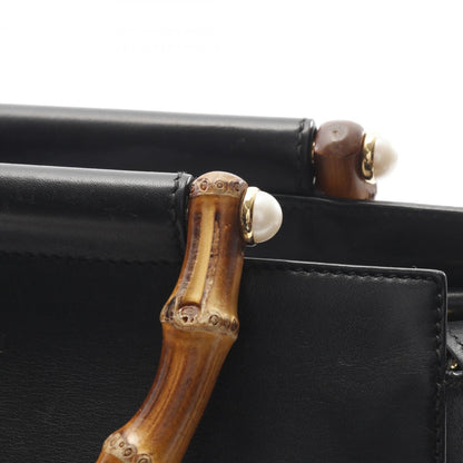 Gucci Nimfair Bamboo Handbag Leather