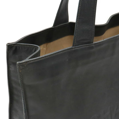 Chanel Coco Mark Tote Bag Shoulder Leather Black