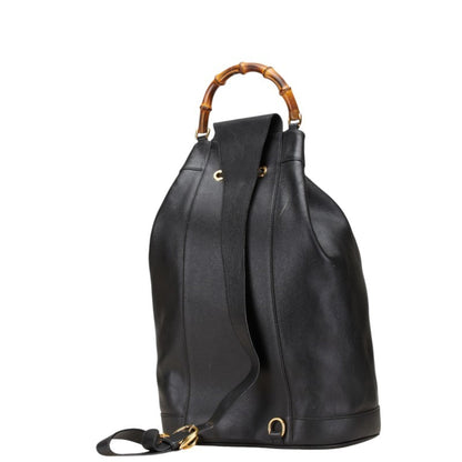 Gucci Bamboo Shoulder Bag/Body Bag 003 2113 0037 Black Leather