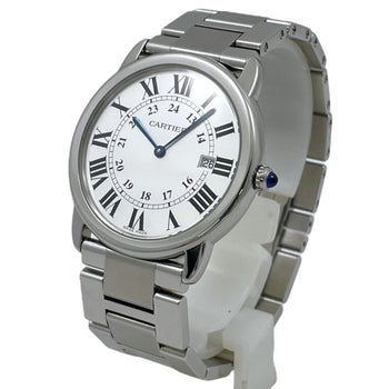 Cartier Rondo Solo Lm W6701005 Stainless Steel Watch For Men And Women