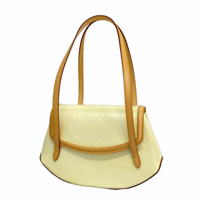 Louis Vuitton Vernis Bisque Bay Pm Shoulder Bag M91187 Pearl