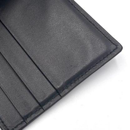 Gucci Gg Embossed Money Clip 676656 Black Leather Bill Wallet Bi-Fold