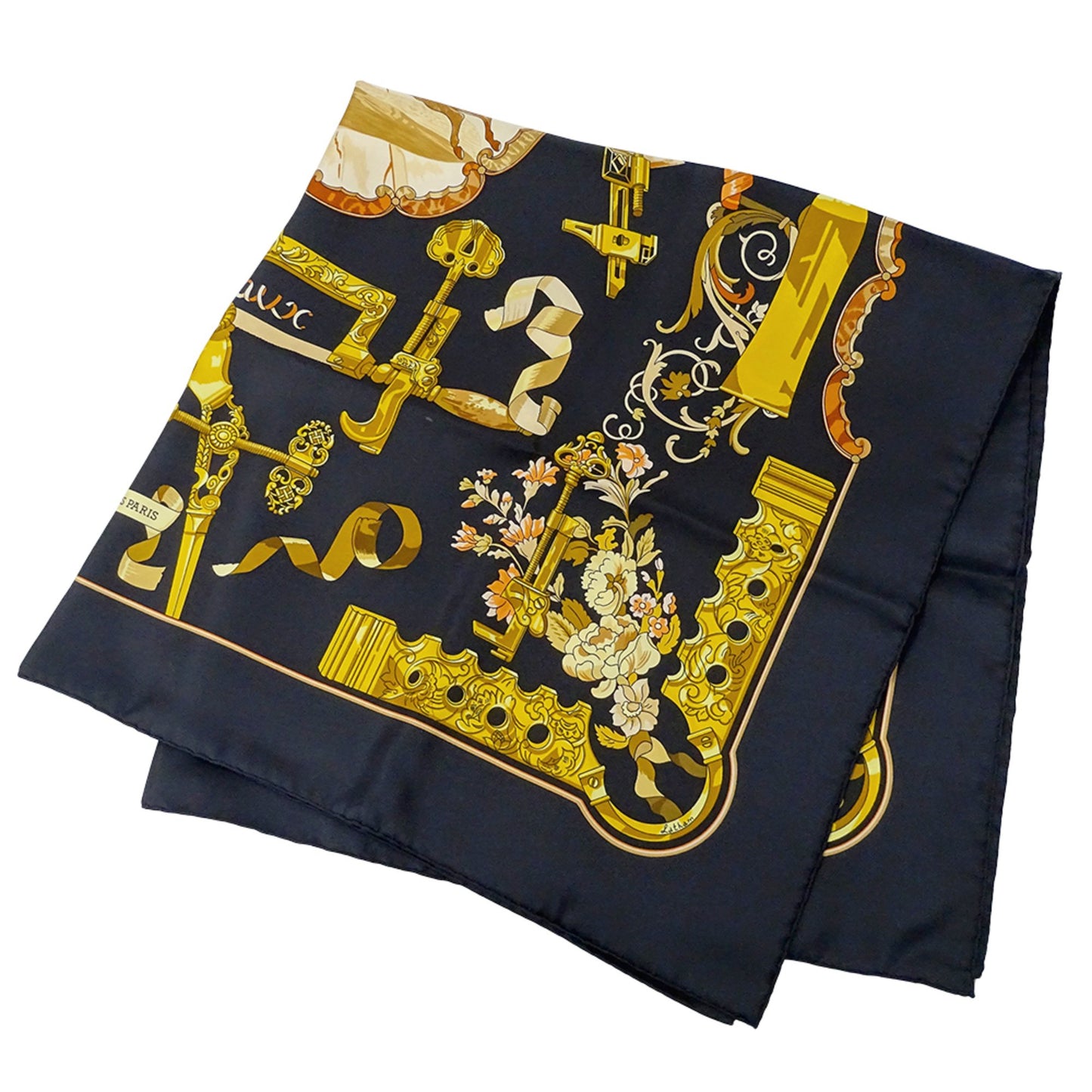Hermes Herms Carr 90 Copeaux Scarf