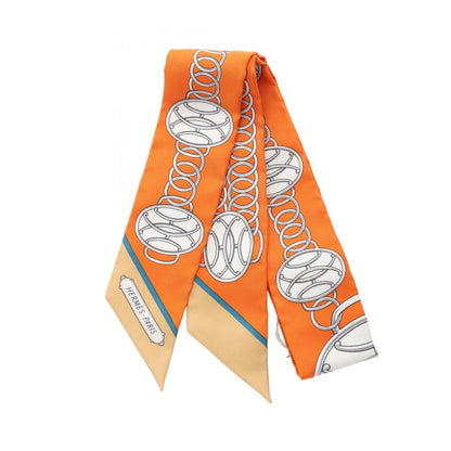 Hermes Herms Twilly Lift Profile Silk Scarf