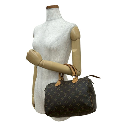 Louis Vuitton Speedy 25 Monogram Leather Handbag/Mini Boston Bag