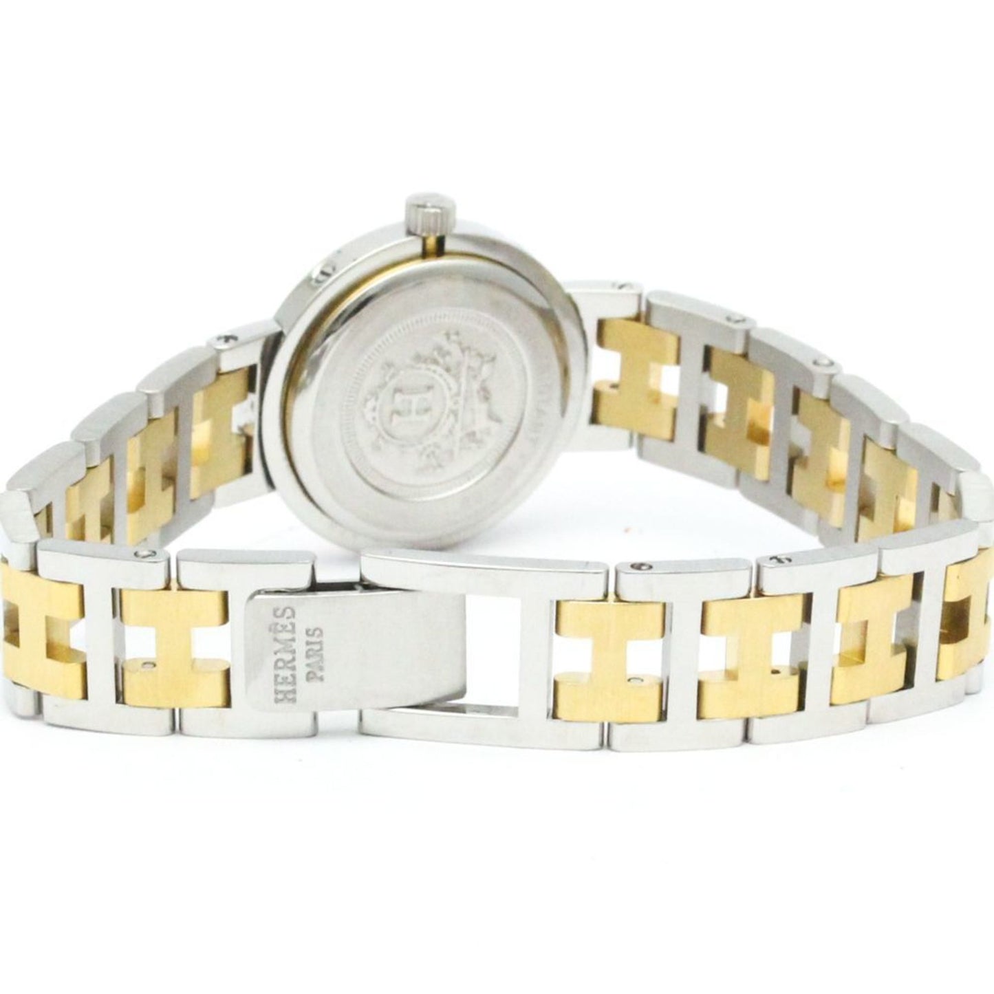 Hermes Clipper Gold Plated Stainless Steel Quartz