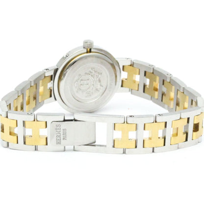 Hermes Clipper Gold Plated Stainless Steel Quartz