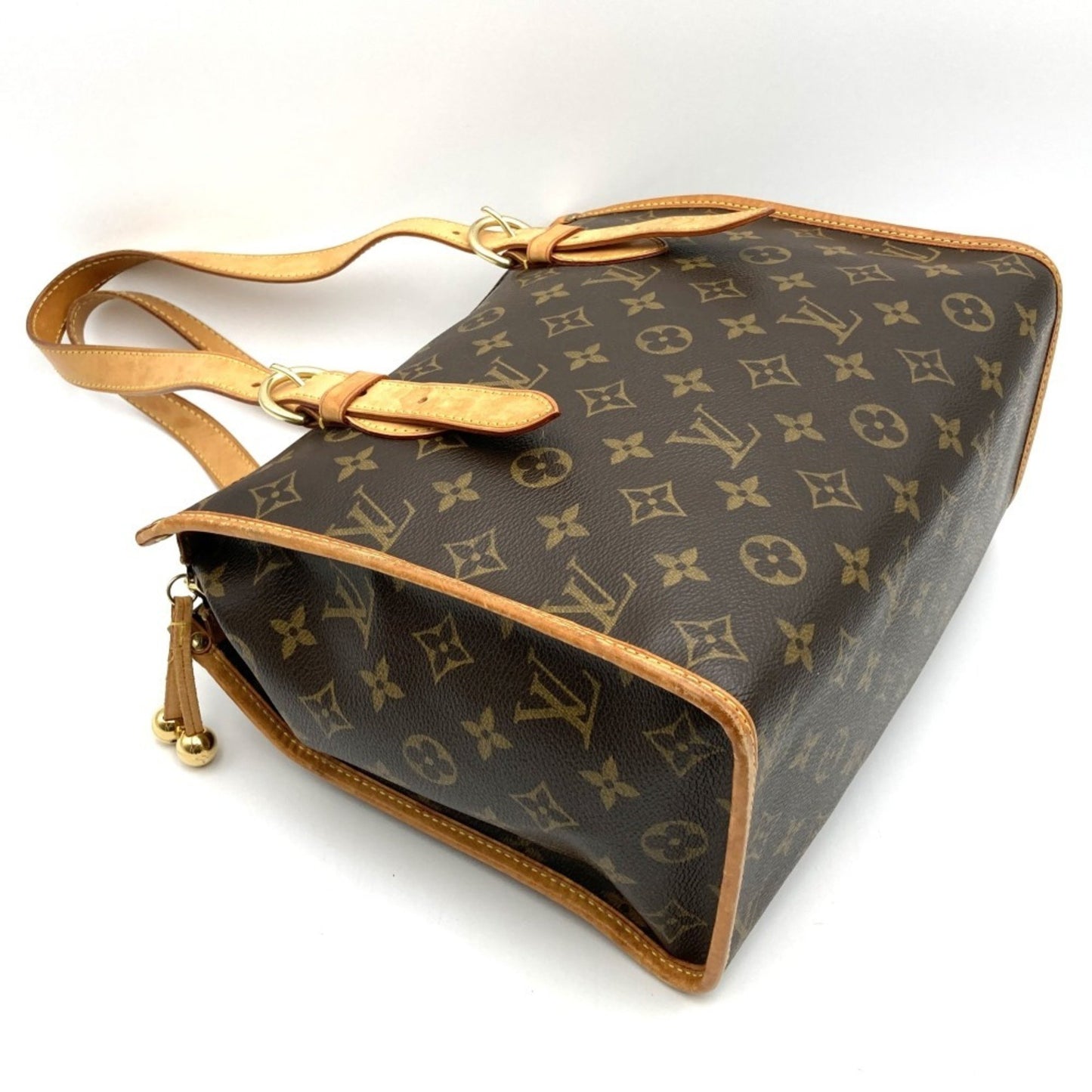 Louis Vuitton M40007 Popincourt Au Tote Bag Brown Monogram Canvas Leather