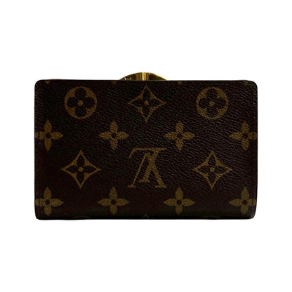 Louis Vuitton Louis Vuitton Portefeuille Viennois Monogram Leather Bifold Wallet Brown 26589