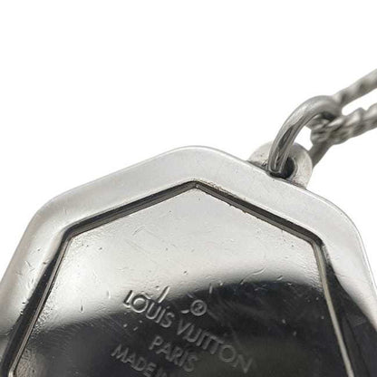 Louis Vuitton Savane Zebra Necklace Ec-24103 Silver M62611 Metal Rm0196 Louis Vuitton Lv Initial