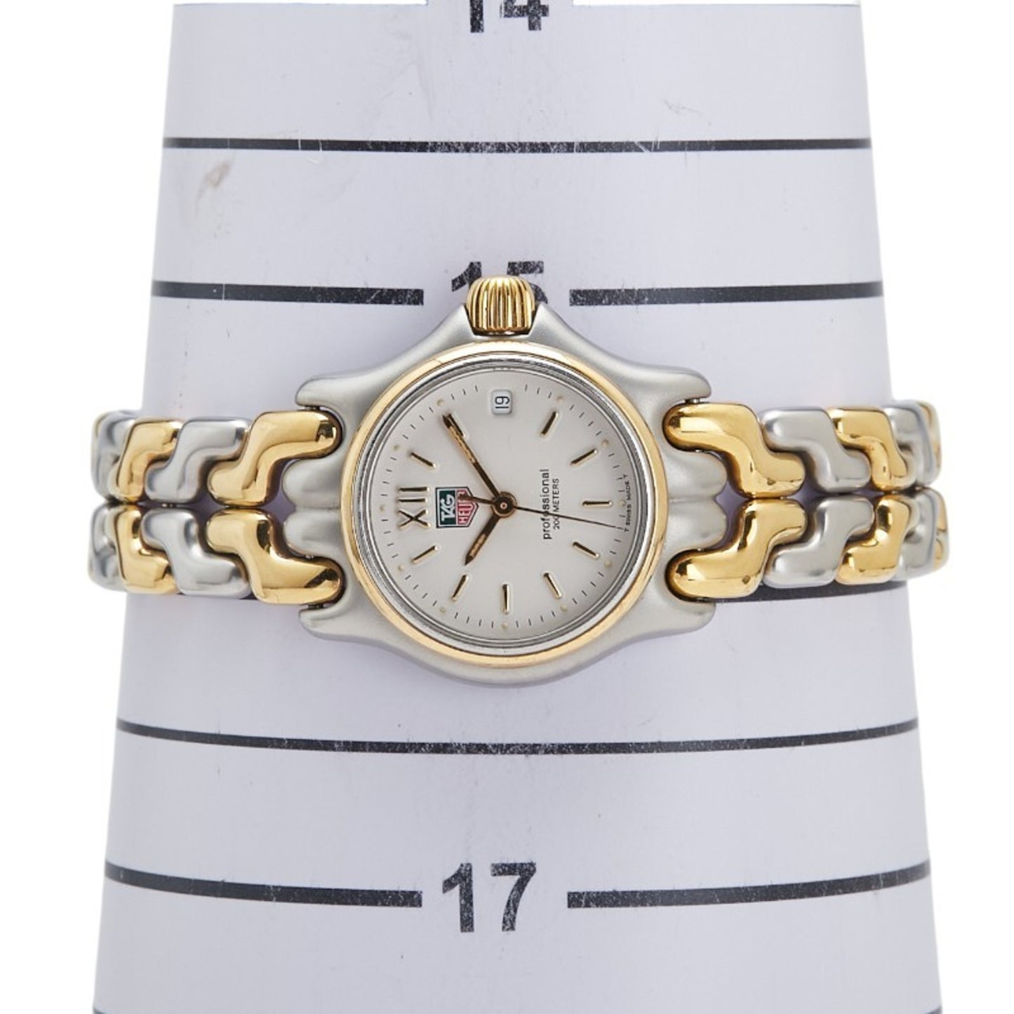 Tag Heuer Sport Elegance Professional Watch S05.008 Quartz White Dial Stainless Steel Plated