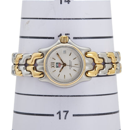 Tag Heuer Sport Elegance Professional Watch S05.008 Quartz White Dial Stainless Steel Plated