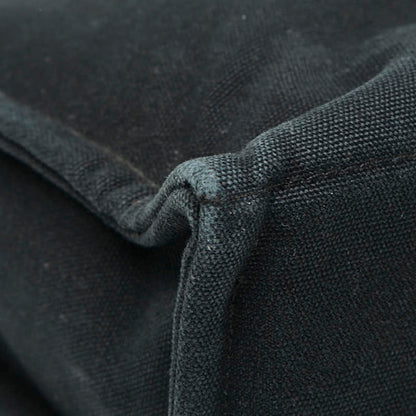 Herms Foul Tote Pm Bag Handbag Black/Gray Canvas