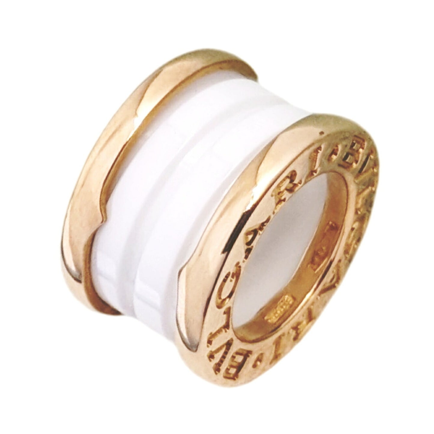 Bvlgari B-Zero 1 Necklace In 18K White Ceramic With 750 K Gold