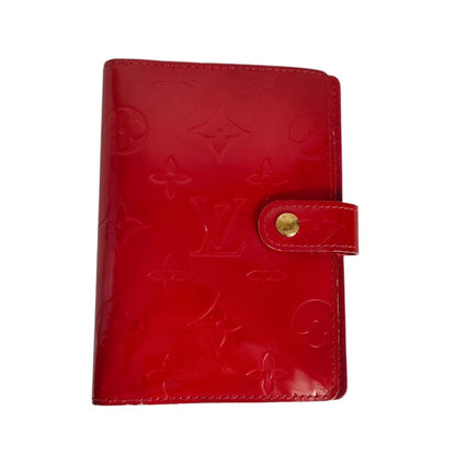 Louis Vuitton Vernis Agenda Pm 6-Ring Notebook Cover R21003 Rouge Red