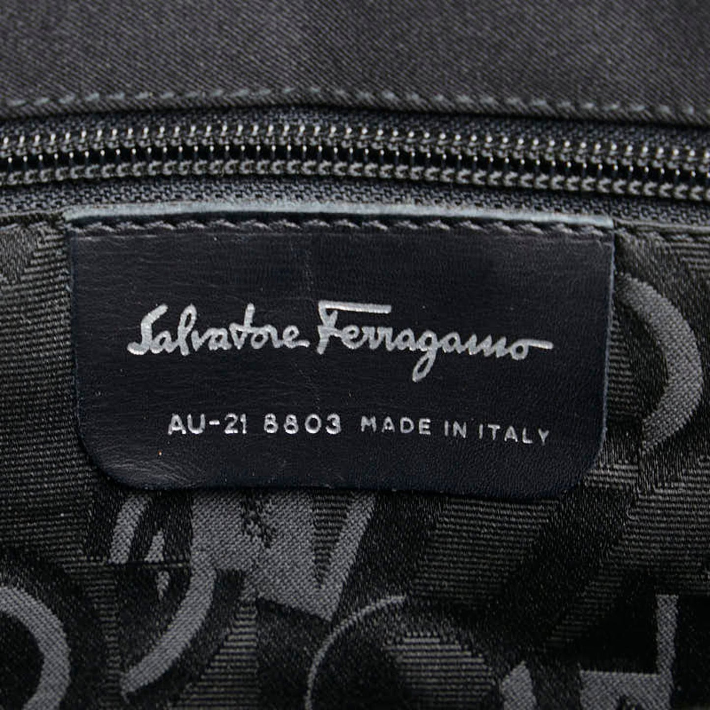 Salvatore Ferragamo Vara Handbag/Shoulder Bag In Black Nylon