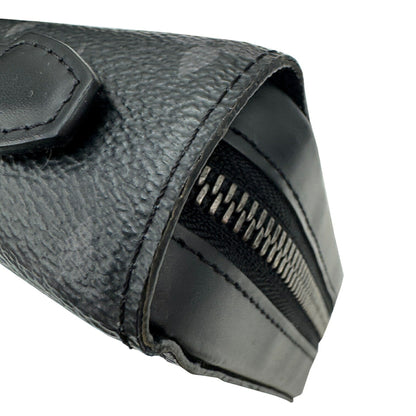 Louis Vuitton Zippy Xl M61698 Ca0270 Monogram Eclipse Round Long Wallet In Black