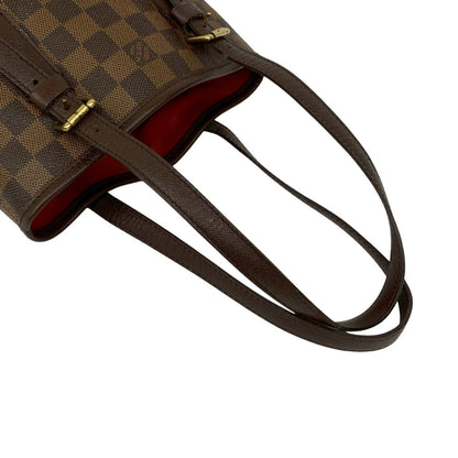 Louis Vuitton Vintage Mare Bucket Damier Leather Mini Tote Bag/Semi-Shoulder Bag Brown 328-2