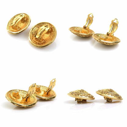 Chanel Metal Gold Earrings