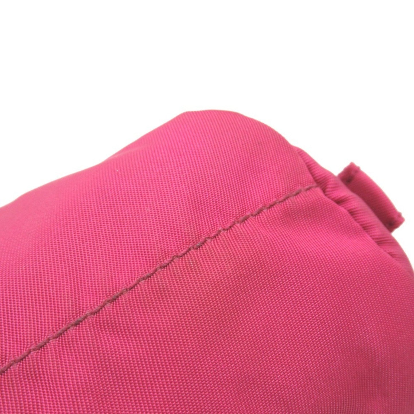 Prada Prada Nylon Pouch Bag With Triangle Logo And Triangular Plate