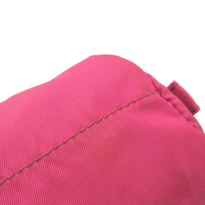 Prada Prada Nylon Pouch Bag With Triangle Logo And Triangular Plate