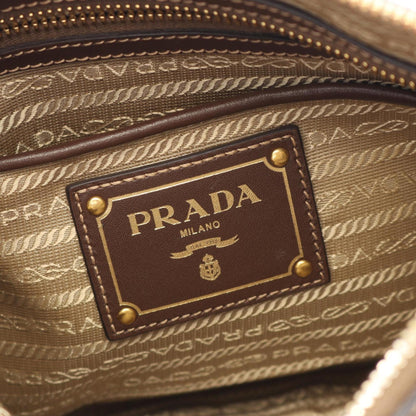 Prada Logo Jacquard Shoulder Bag
