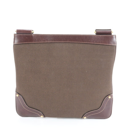 Prada Logo Jacquard Leather Shoulder Bag