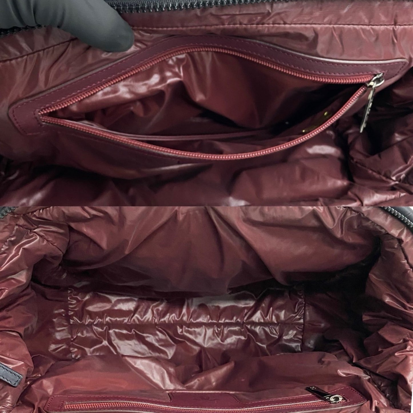 Chanel Coco Cocoon Mark Nylon Handbag Mini Tote Bag Black 83755