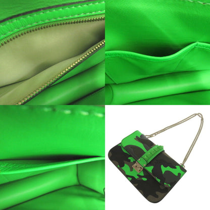 Valentino Garavani Glam Rock Camouflage Shoulder Bag In Canvas And Leather