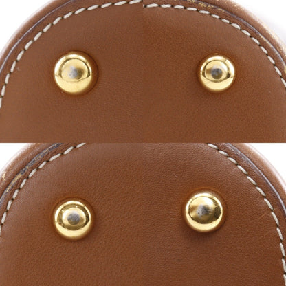 Loewe L Shoulder Bag Calf Brown A5 Logo