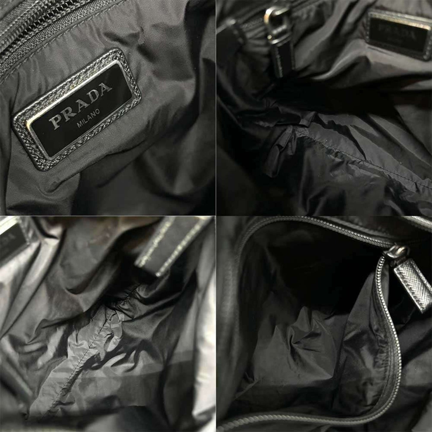 Prada Shoulder Bag Nylon Black Triangle 2Vh055 Prada