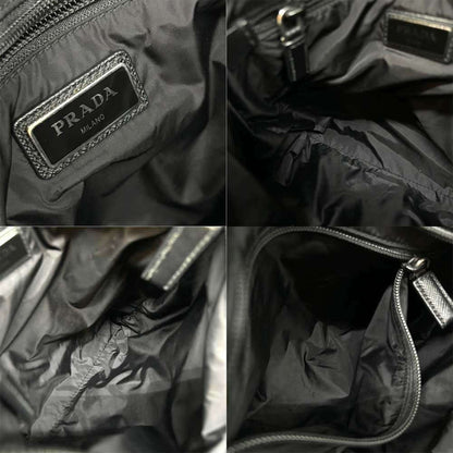Prada Shoulder Bag Nylon Black Triangle 2Vh055 Prada