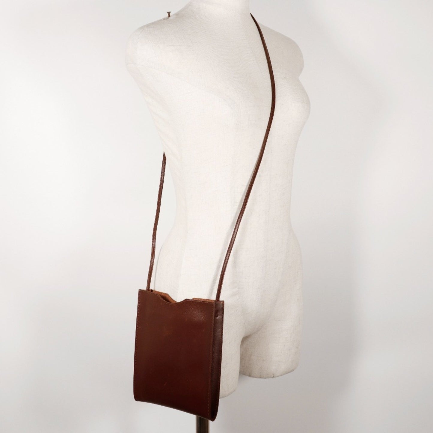 Hermes Hermes Omenitu Shoulder Bag Calf Brown