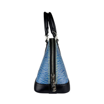 Louis Vuitton Alma Bb Handbag In Epi Denim And Leather