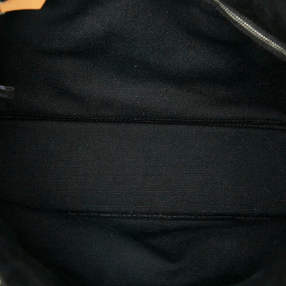 Herms Foul Tote Pm Bag Handbag Black/Gray Canvas