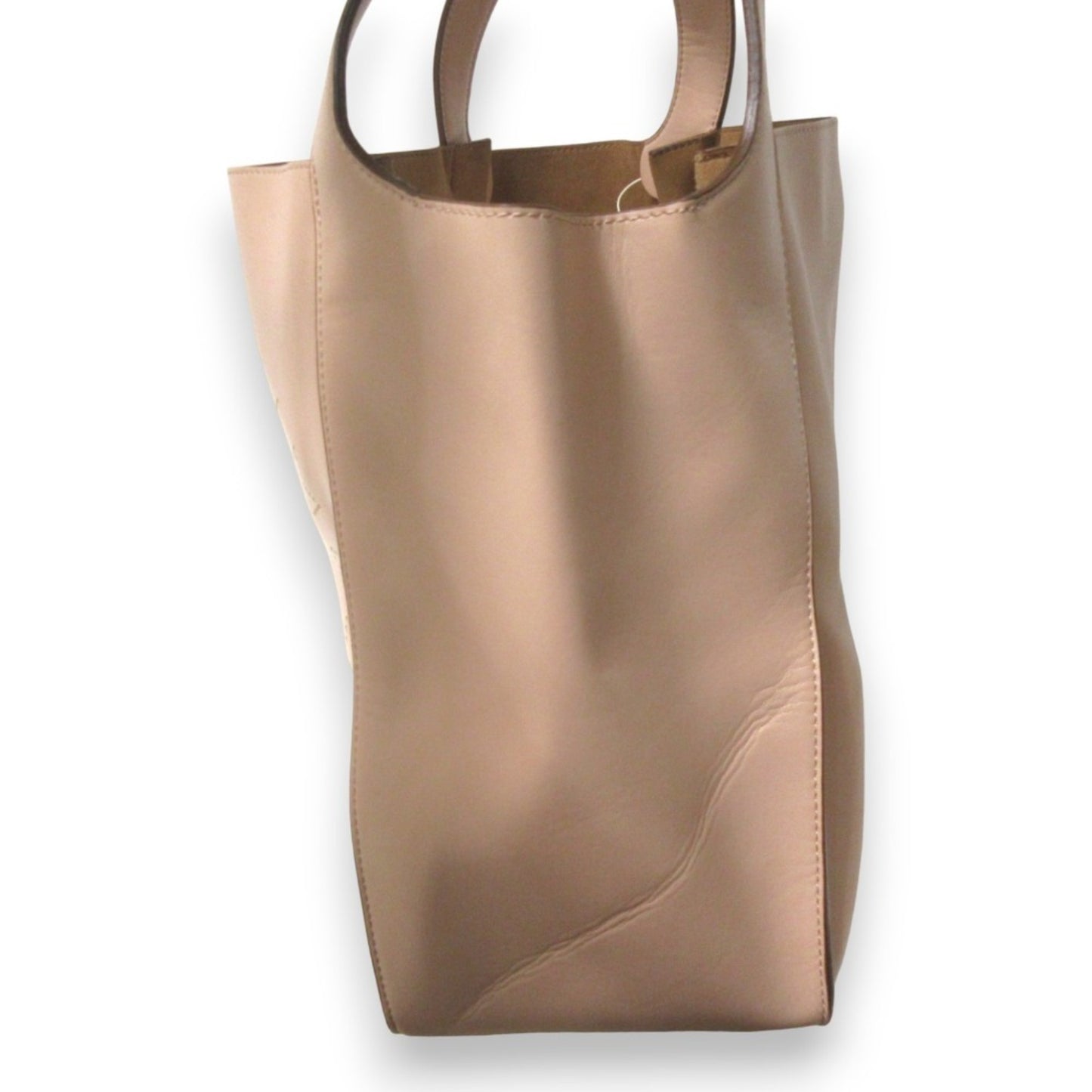 Stella Mccartney Eco-Leather Perforated Logo Tote Bag 513860 Pink Beige