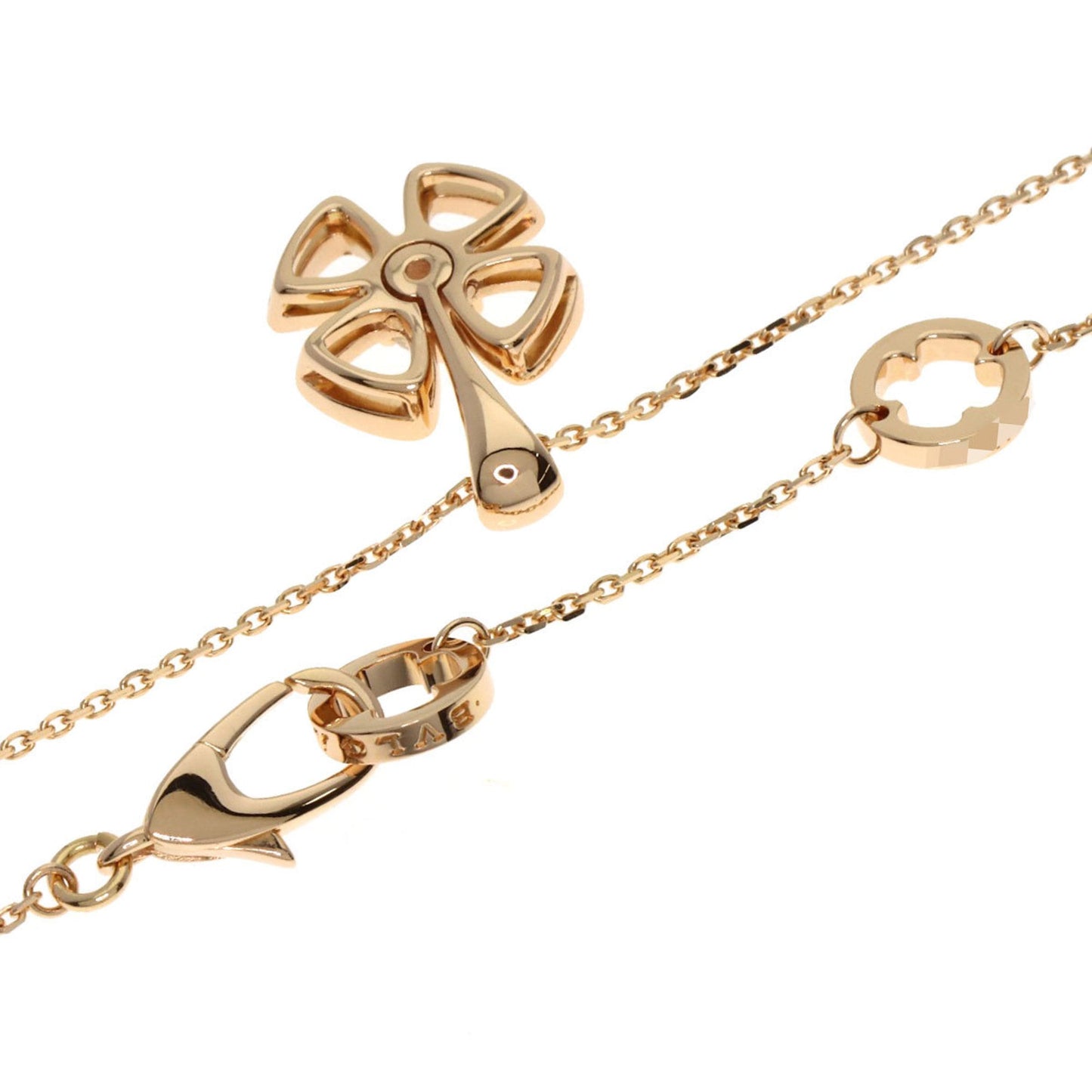 Bvlgari Fiorever 1P Diamond Necklace In 18K Pink Gold