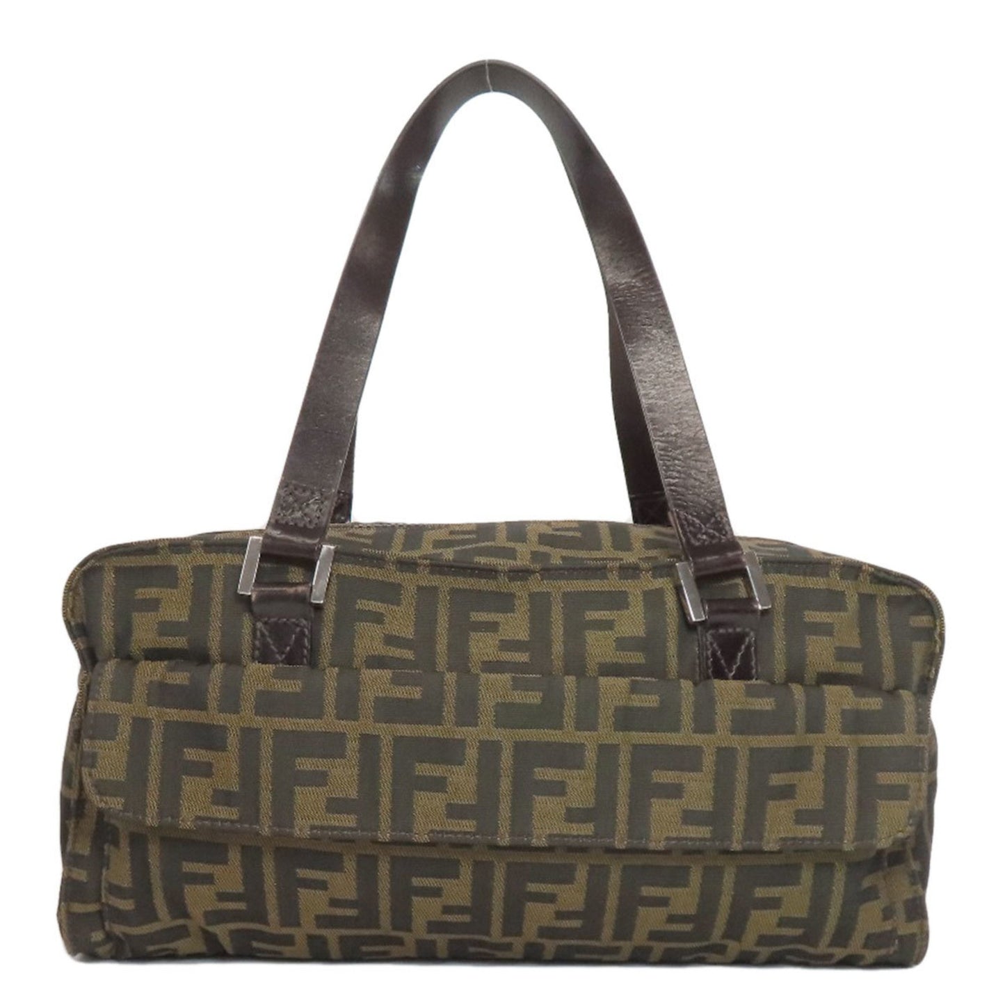 Fendi Zucca Pattern Handbag Canvas