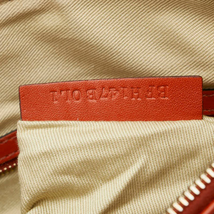 Valentino Rockstud Clutch Bag/Second Bag In Orange Leather