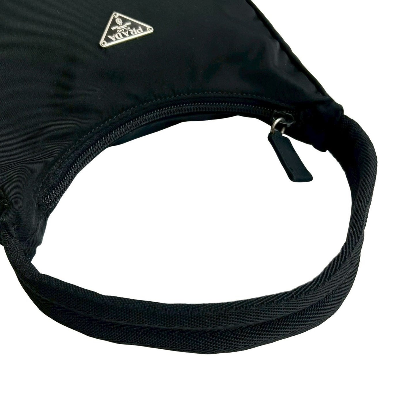 Prada Prada Triangle Logo Plate Tessuto Nylon Handbag