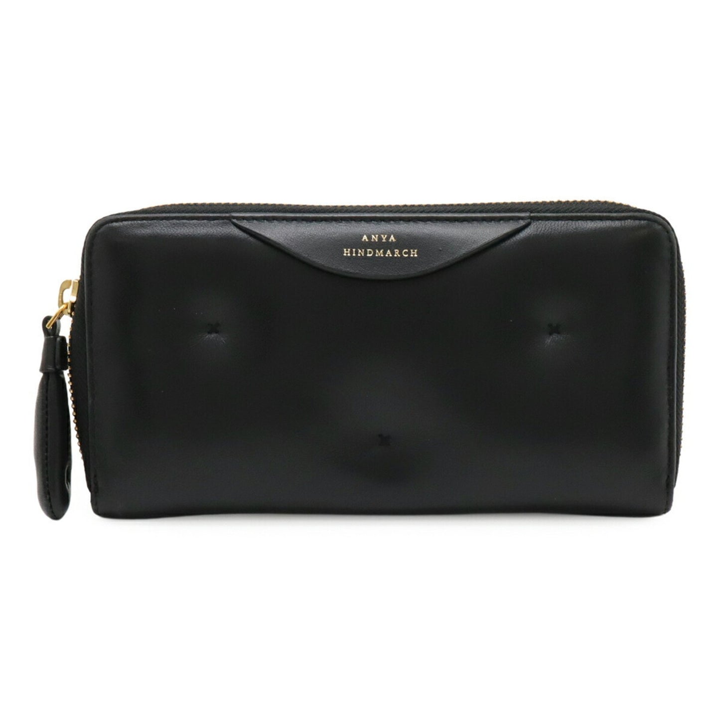 Anya Hindmarch Chubby Round Long Wallet In Leather