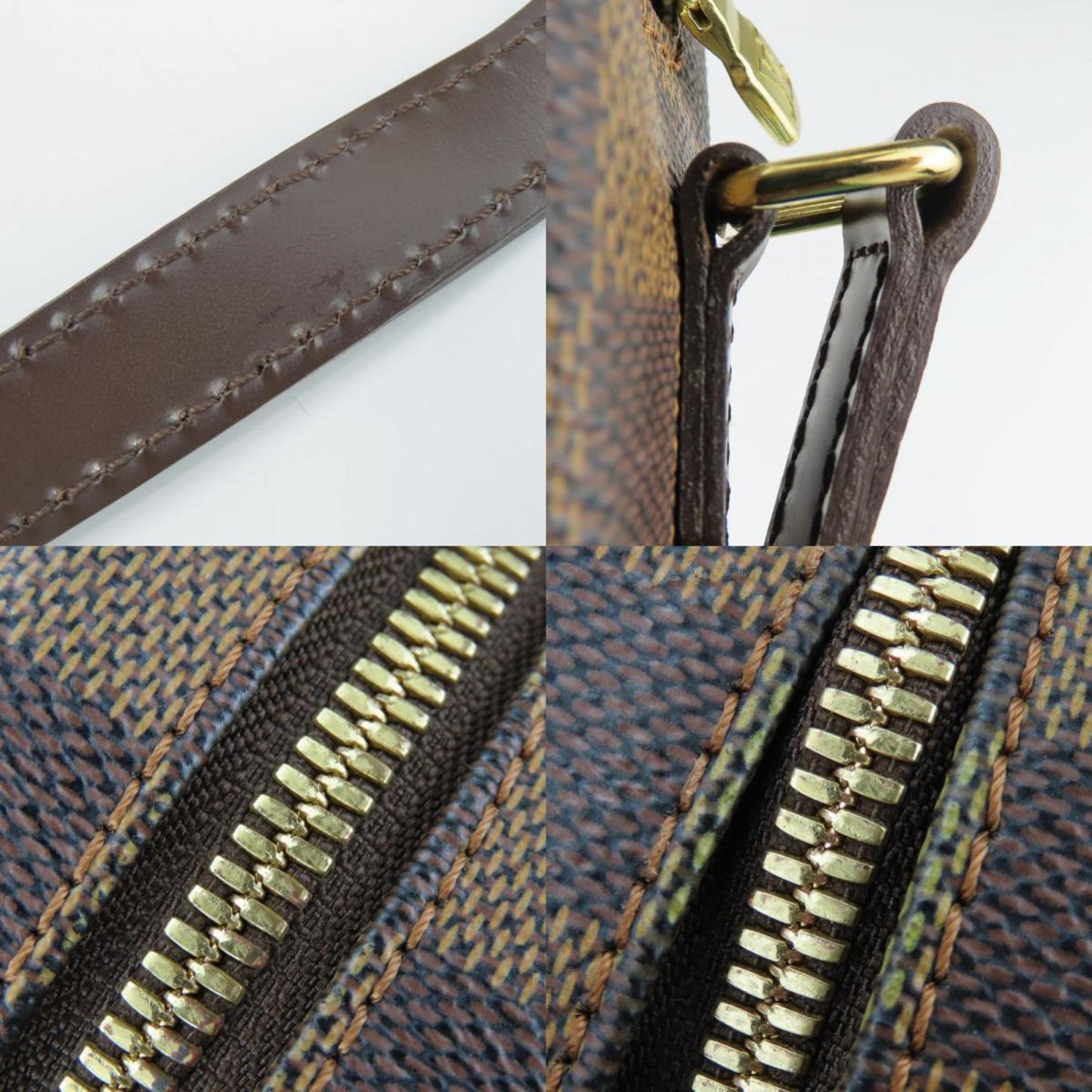 Louis Vuitton Shoulder Bag Ipanema Pm N51294 Damier Ebene Brown