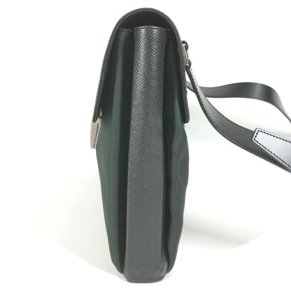 Louis Vuitton M30882 Taiga Saratov Gm Flap Messenger Bag/Shoulder Bag In Nylon Canvas And Leather