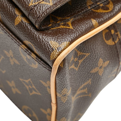 Louis Vuitton Monogram Manhattan Pm Handbag M40026 Brown Leather