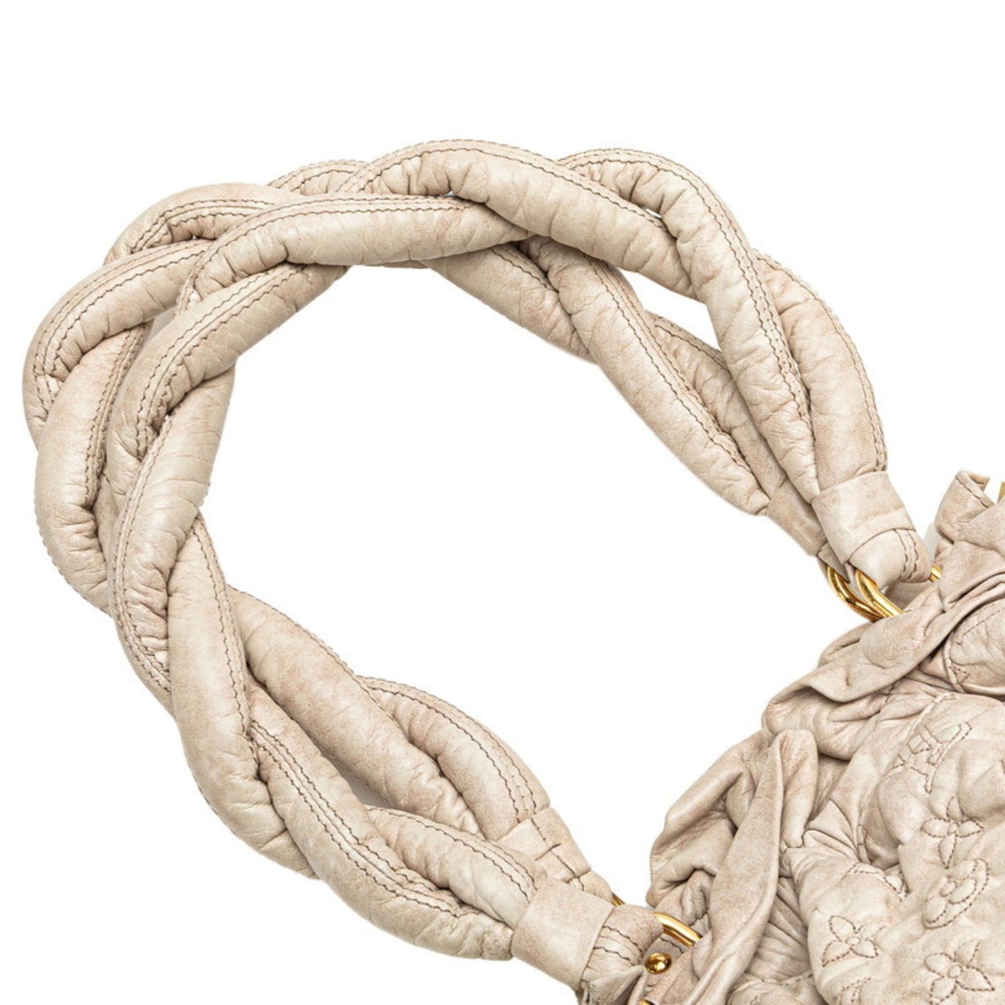 Louis Vuitton Monogram Olympe Stratus Pm Handbag/One-Shoulder Bag M95369 Beige Leather