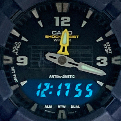 G-Shock Casio G-100-2Bm Navy Blue Watch With Shock Absorbing Curve