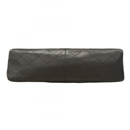 Chanel Shoulder Bag Matelasse W Chain Lambskin Black