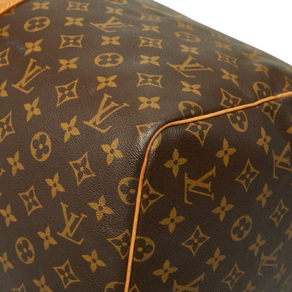 Louis Vuitton Monogram Keepall 55 Boston Bag/Travel Bag M41424 Brown Leather