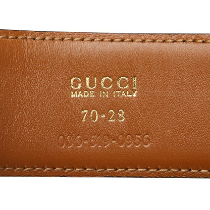 Gucci G Logo Belt Size: 70 28 036 519 Black Brown Leather